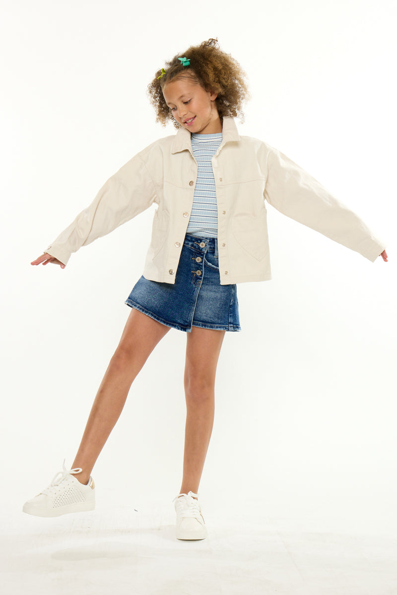 YOUTH CROSS OVER WAISTBAND SKORT