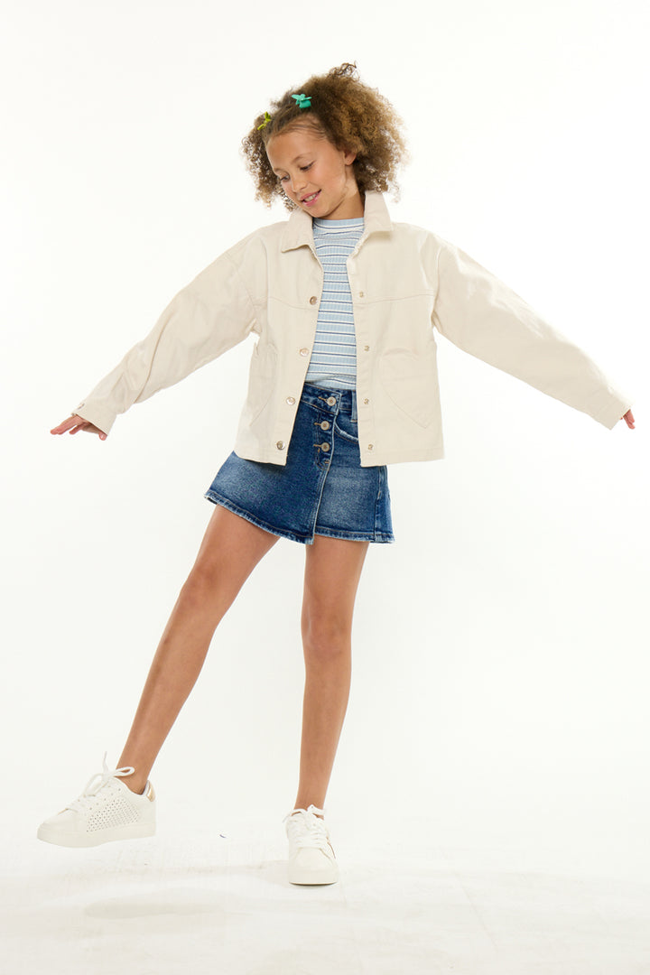 YOUTH CROSS OVER WAISTBAND SKORT