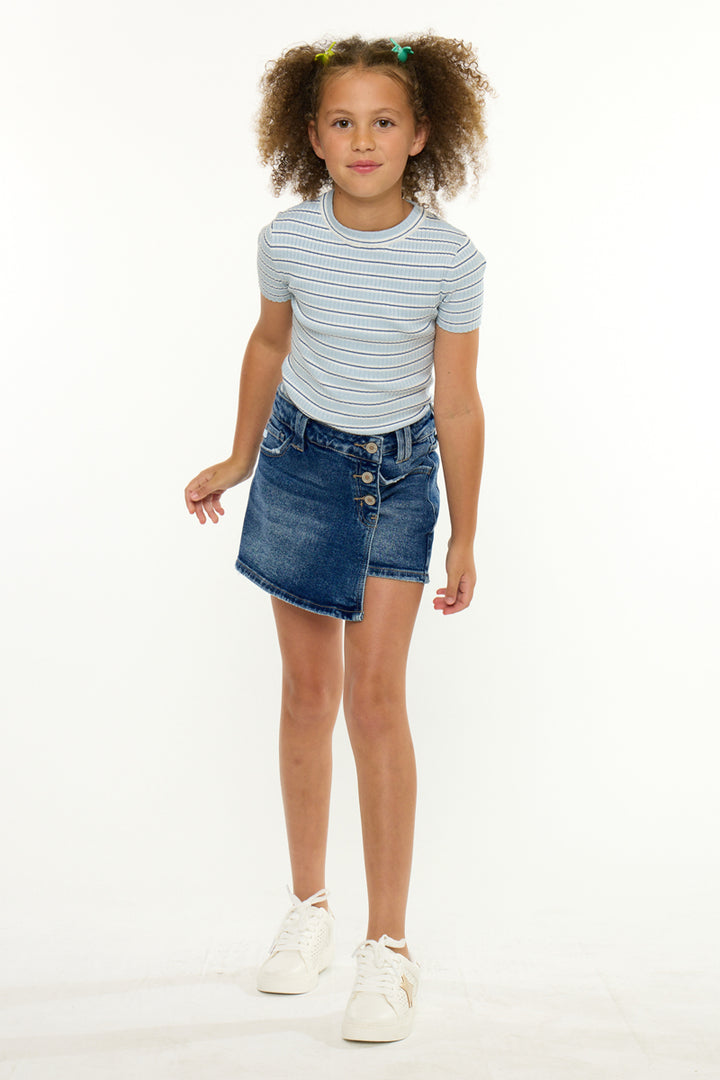 YOUTH CROSS OVER WAISTBAND SKORT