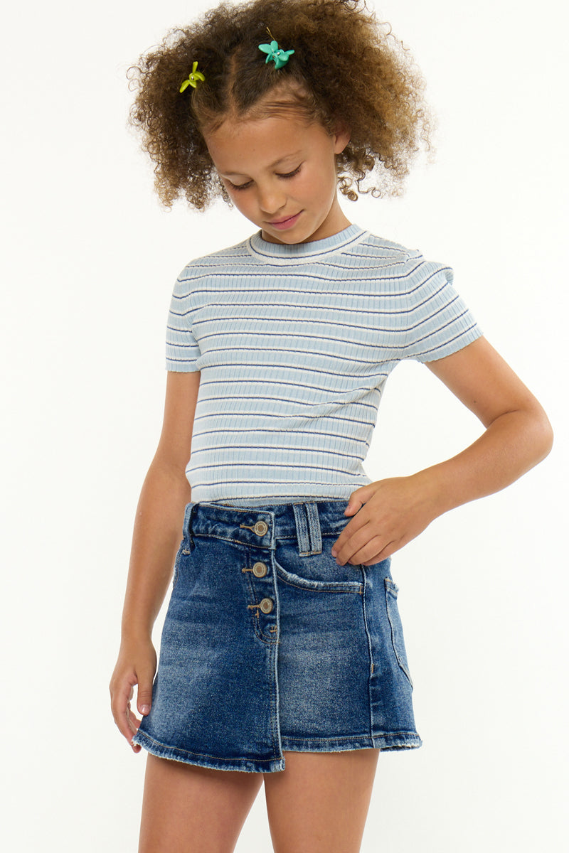 YOUTH CROSS OVER WAISTBAND SKORT