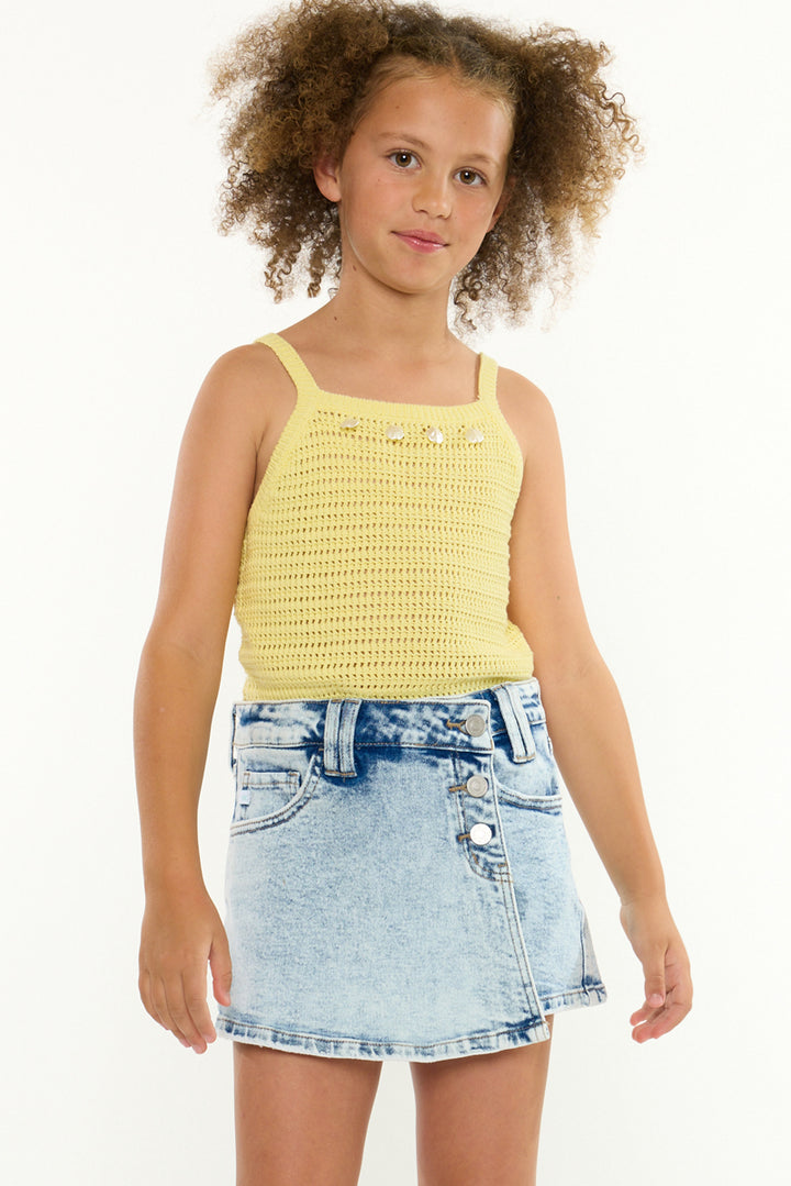 YOUTH CROSS OVER WAISTBAND SKORT
