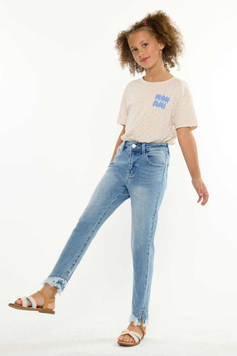 KIDS HIGH RISE ANKLE SKINNY